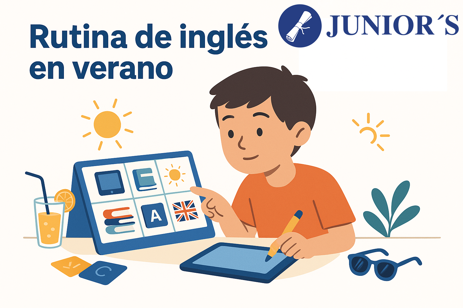 rutina de inglés en verano