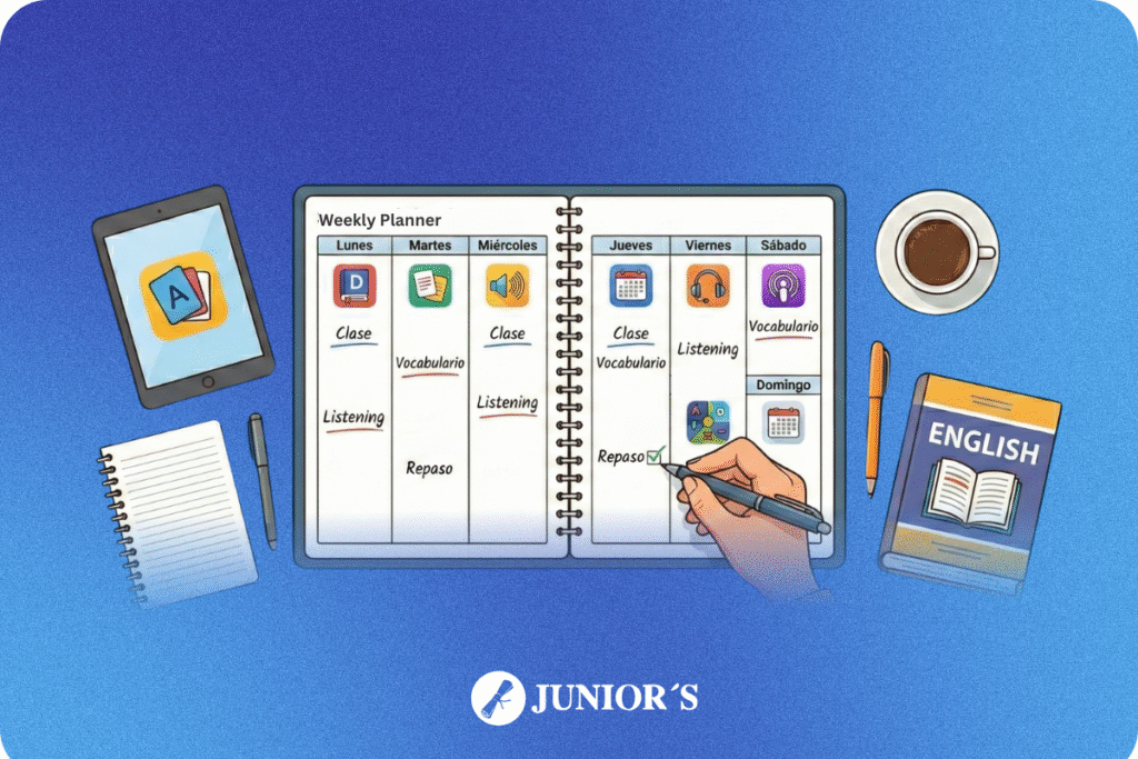 agenda tu semana inglés