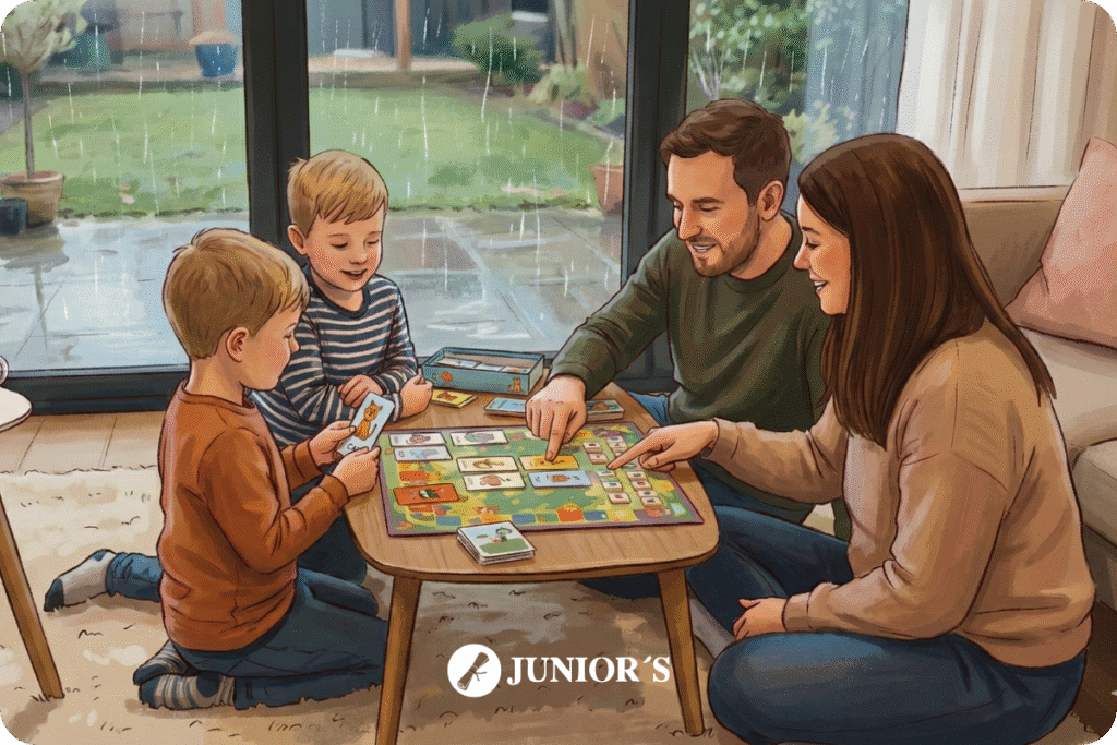 Juegos de mesa en inglés para niños en días de lluvia
